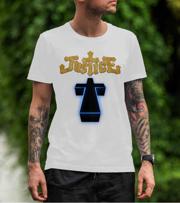Justice Neon Cross T-Shirt