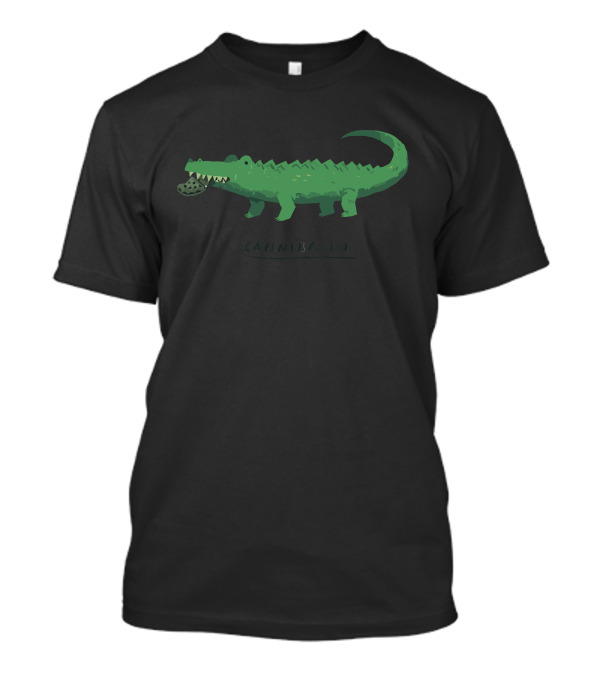 Cannibalism Crocodile Eating Crocodile Funny Croc T-Shirt