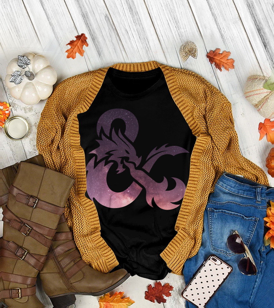 Dungeons Dragons Galaxy Ampersand Dragon T-Shirt