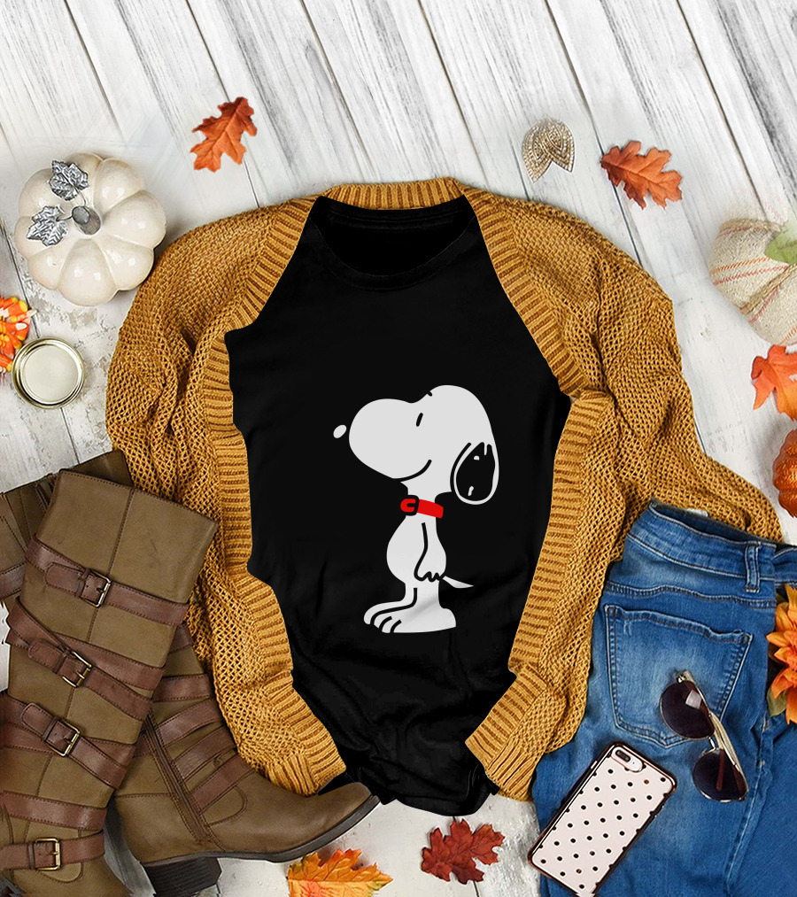 Snoopy Dog with Red Collar T-Shirt