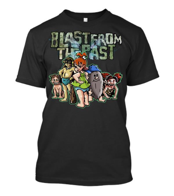 Blast From The Past Prehistoric Cartoon Characters T-Shirt