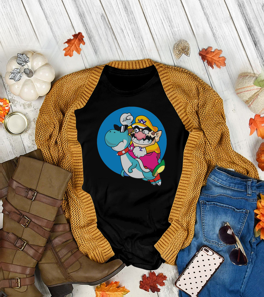 Boshi Wario Riding Character Crossover T-Shirt