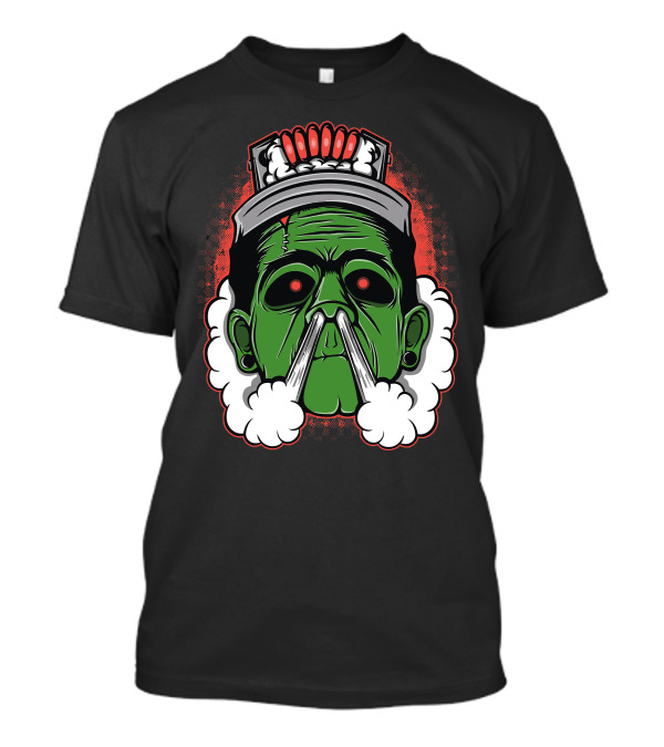 Coil Head Monster Eyeball Reactor Frankenstein Vapor Face T-Shirt