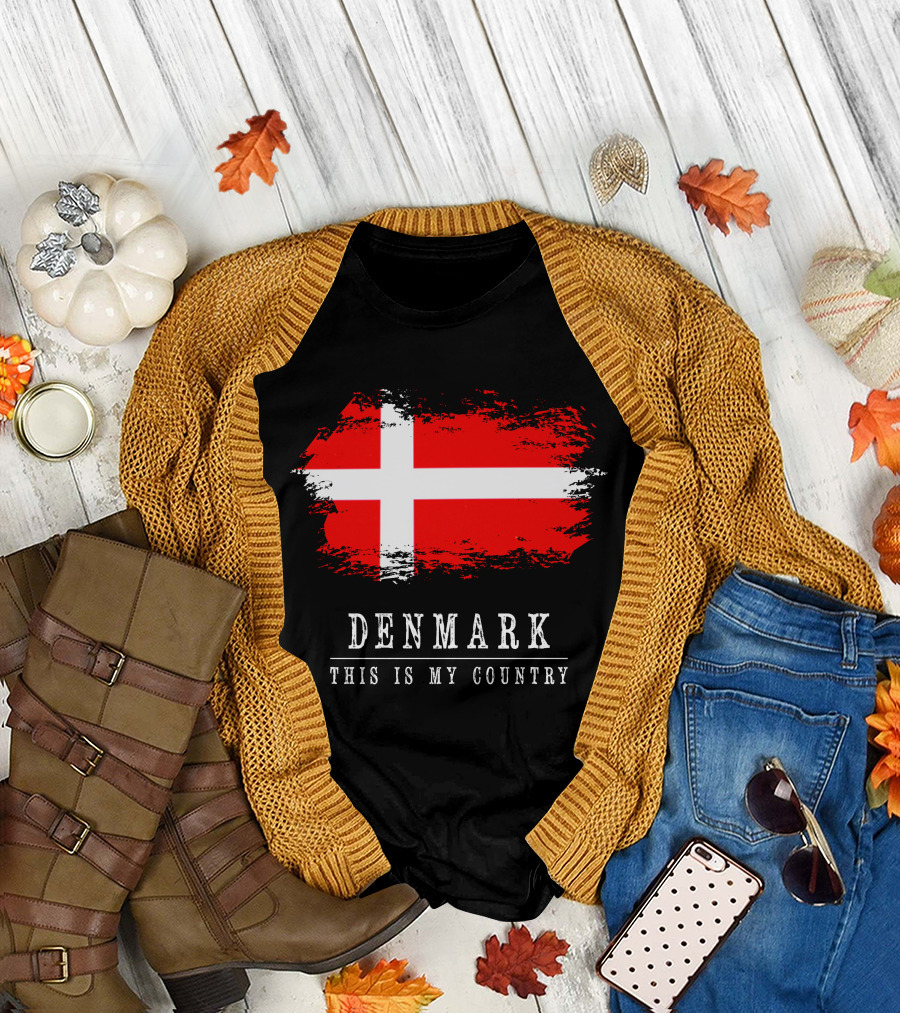Denmark This Is My Country Flag T-Shirt