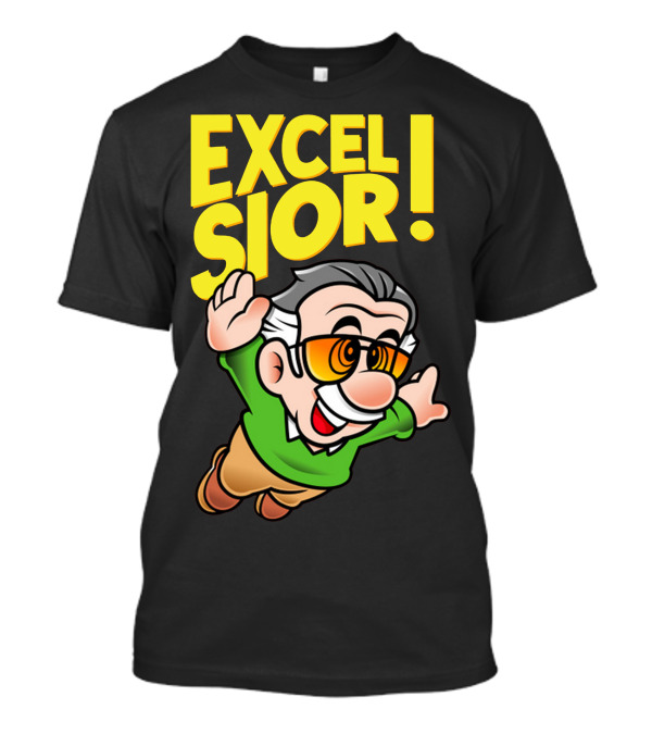 EXCELSIOR Flying Character With Glasses And Green T-Shirt