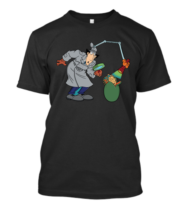 Inspector Gadget Examines Alien Facehugger T-Shirt