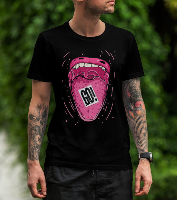 GO Exclamation Bold Tongue T-Shirt