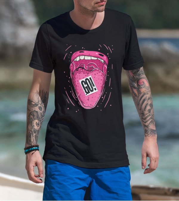 GO Exclamation Bold Tongue T-Shirt