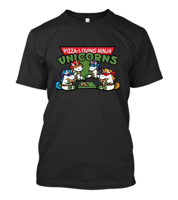 Pizza-Loving Ninja Unicorns T-Shirt