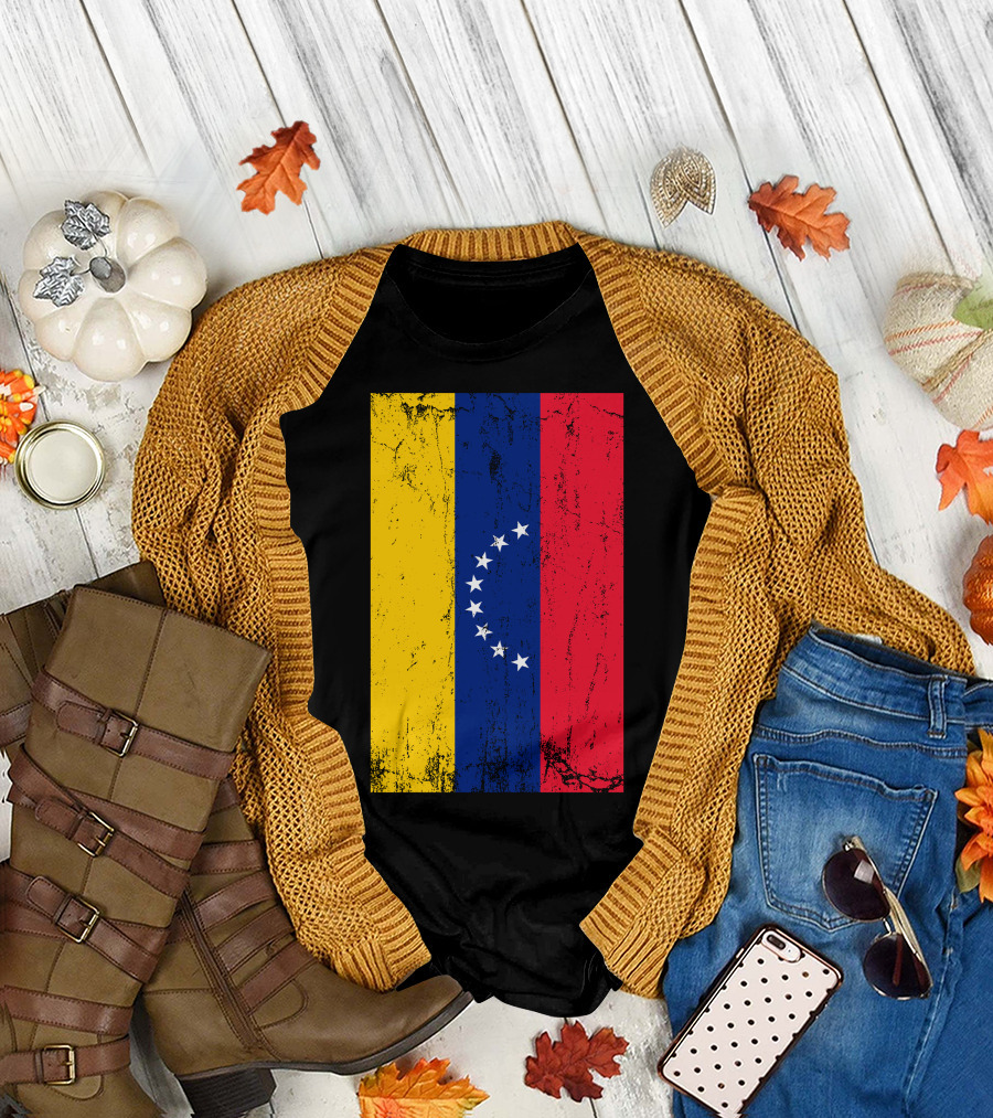 Venezuela Flag Vintage T-Shirt