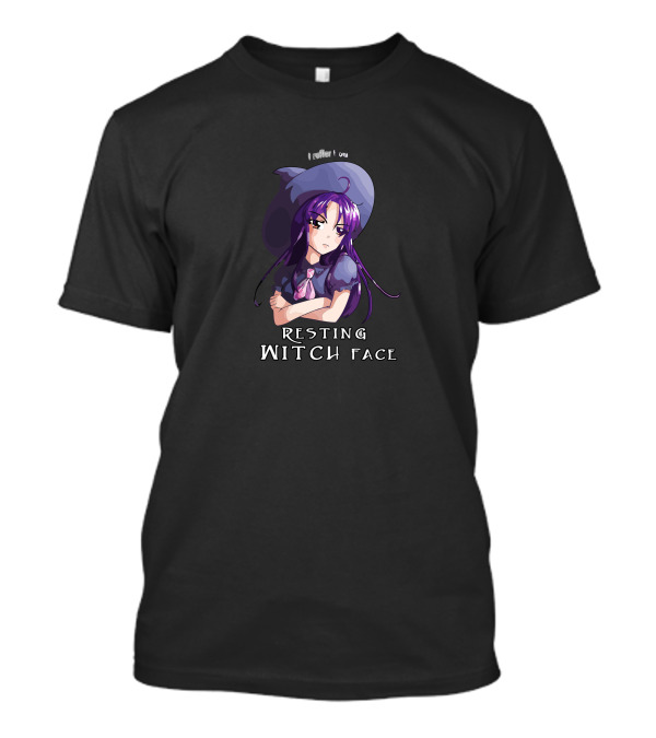 I Suffer From Resting Witch Face Anime Style Purple Witch Girl T-Shirt
