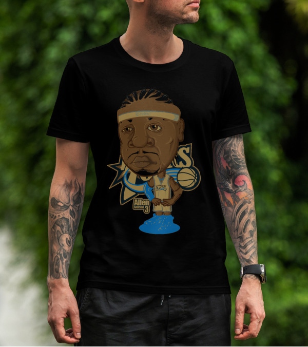 Allen Iverson 3 Sixers NBA Basketball Legend T-Shirt