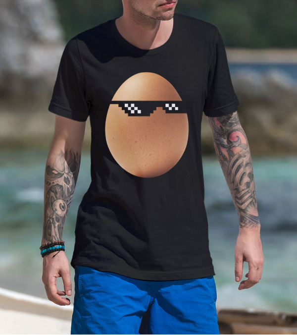 Egg Gang Egg Life Thug Life Glasses Meme T-Shirt