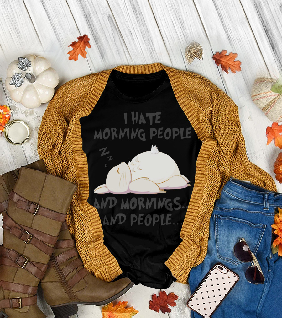 I Hate Morning People and Mornings and People. Zzz Totoro Sleeping T-Shirt