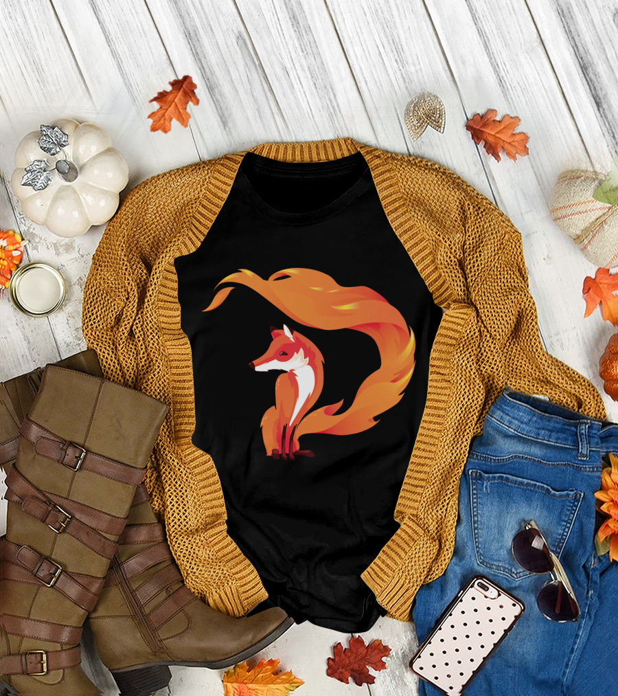Fox with Flowing Tail T-Shirt
