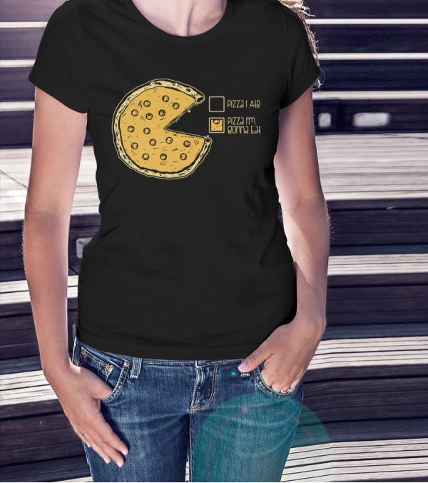 Pizza I Ate Pizza I'm Gonna Eat Pie Chart T-Shirt