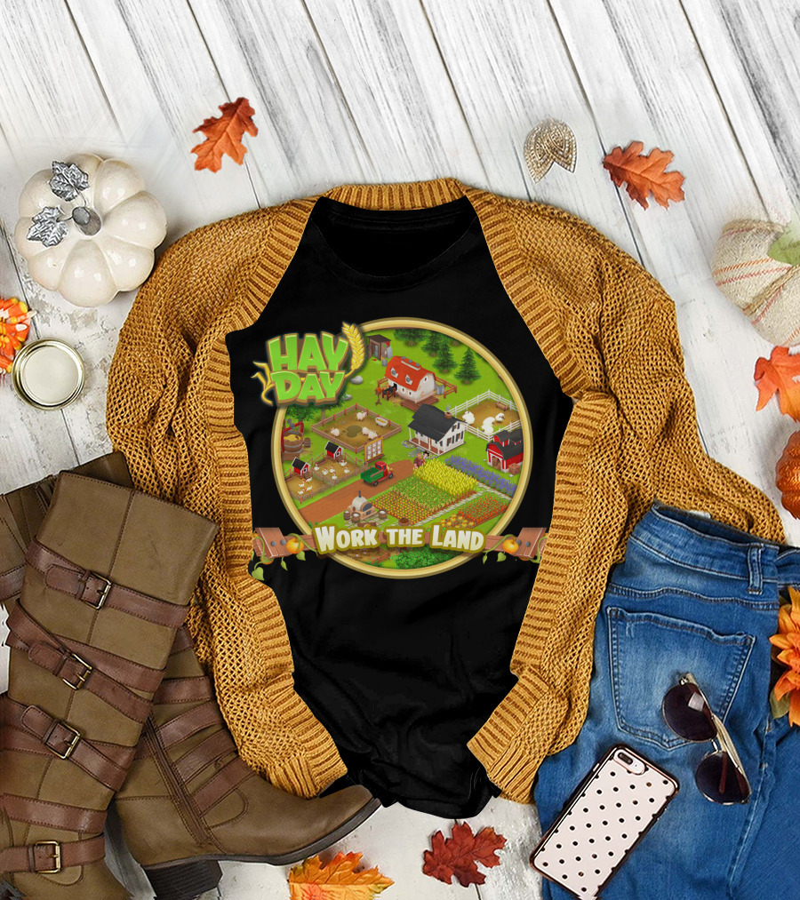 HAY DAY Work The Land Farm T-Shirt