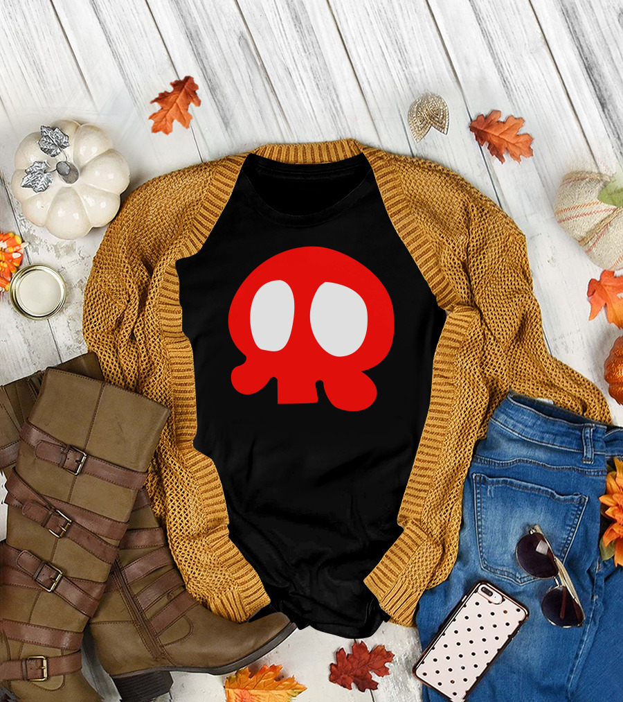 Yattaman Pellicano Kanchan Janet Red Skull T-Shirt