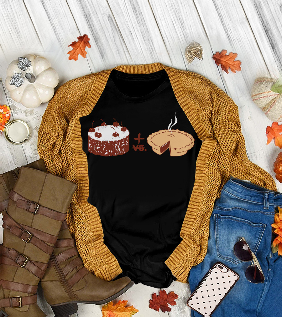 Cake Plus vs. Pie T-Shirt