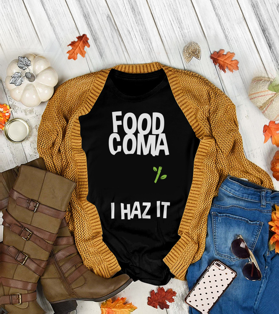 FOOD COMA I HAZ IT Panda T-Shirt