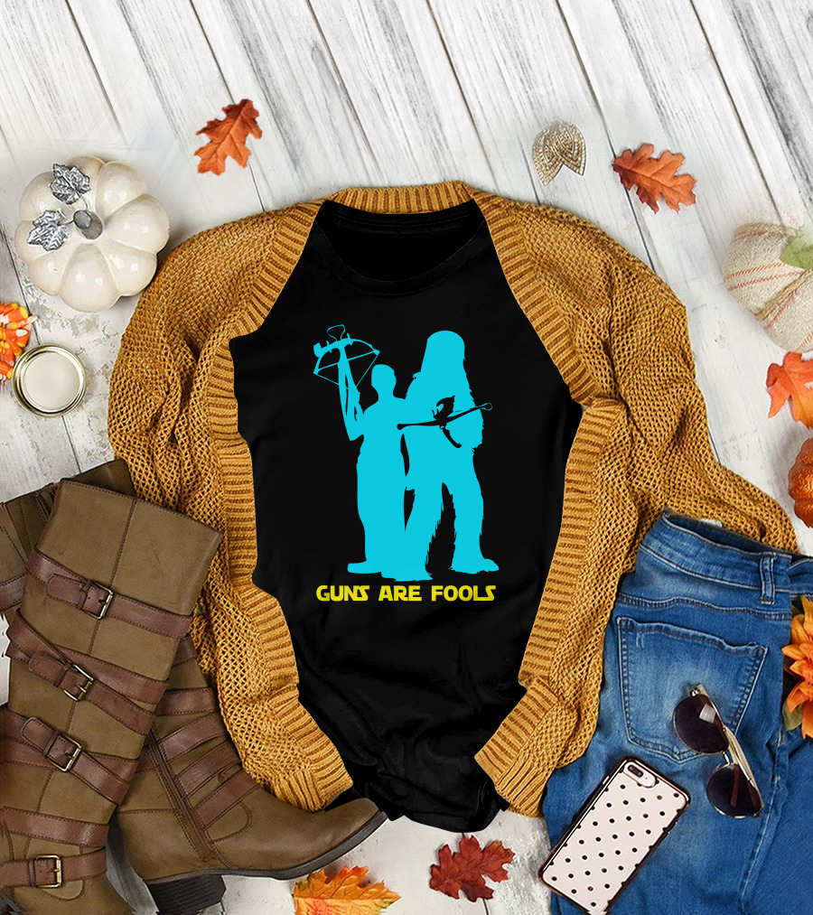 Guns Are Fools Crossbow and Bow T-Shirt