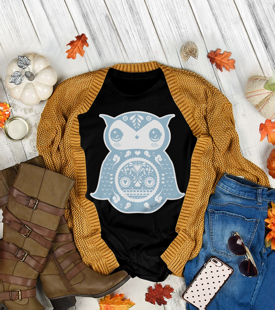 I Can Hoot Like An Owl Sugar Skull T-Shirt