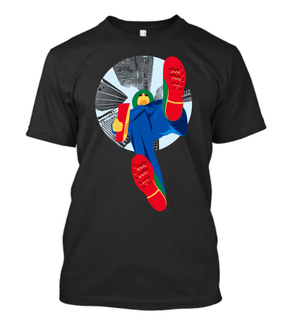 Look Me Up Skyscraper Walk Red Shoes T-Shirt
