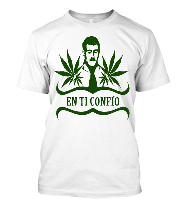 En Ti Confio Cannabis Leaves Man T-Shirt