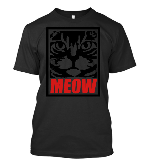 Funny Cat Face Meow T-Shirt