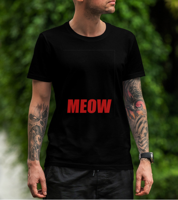Funny Cat Face Meow T-Shirt
