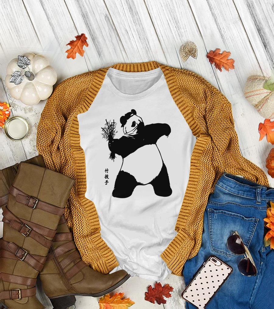 Panda Bamboo Thrower T-Shirt