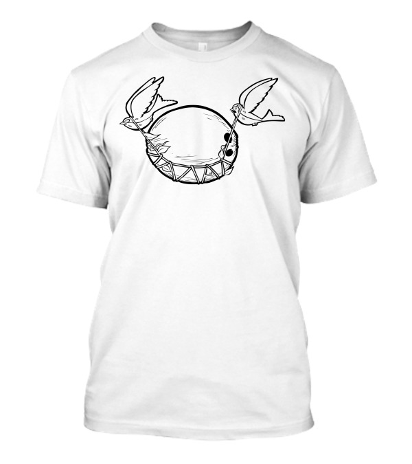 Coconut Swallows Swallow Pair Carrying Coconut On Sticks T-Shirt