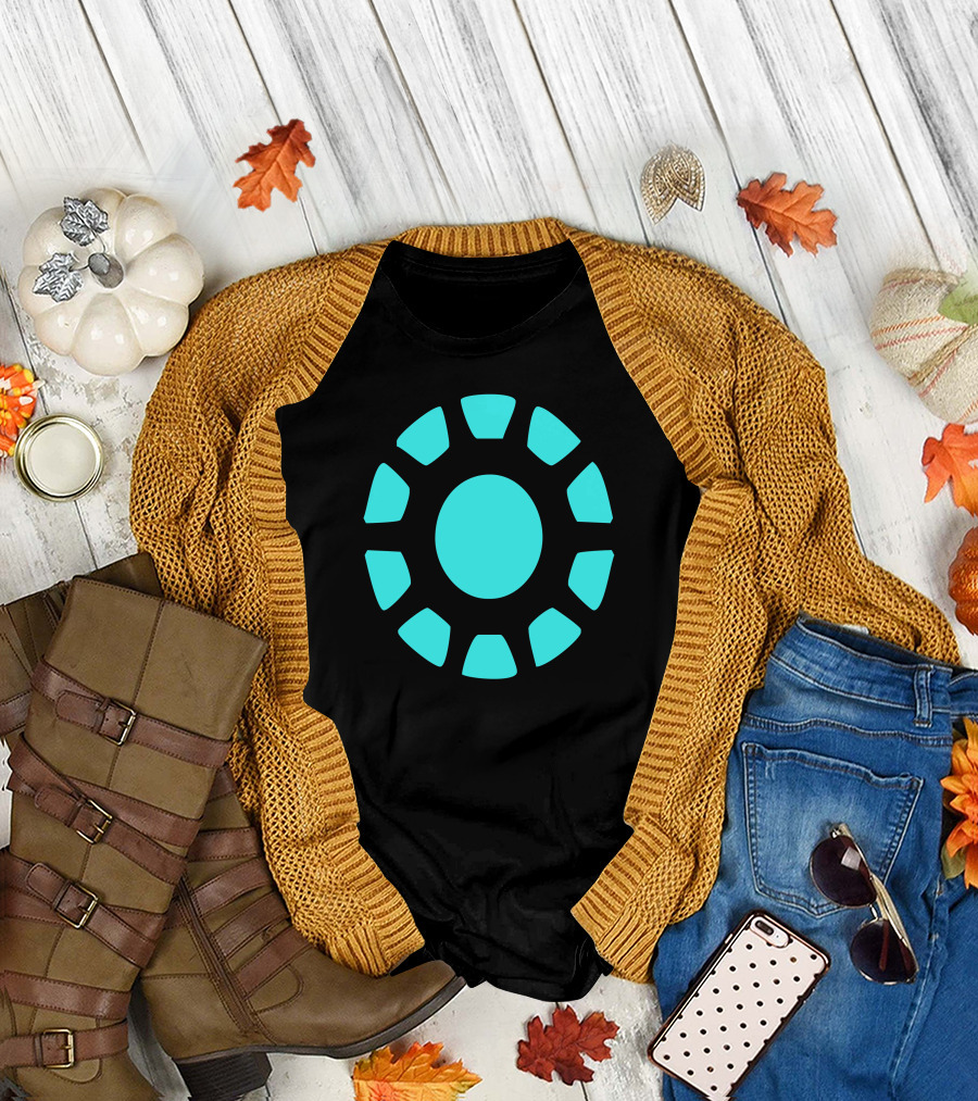Arc Reactor Logo Comics T-Shirt