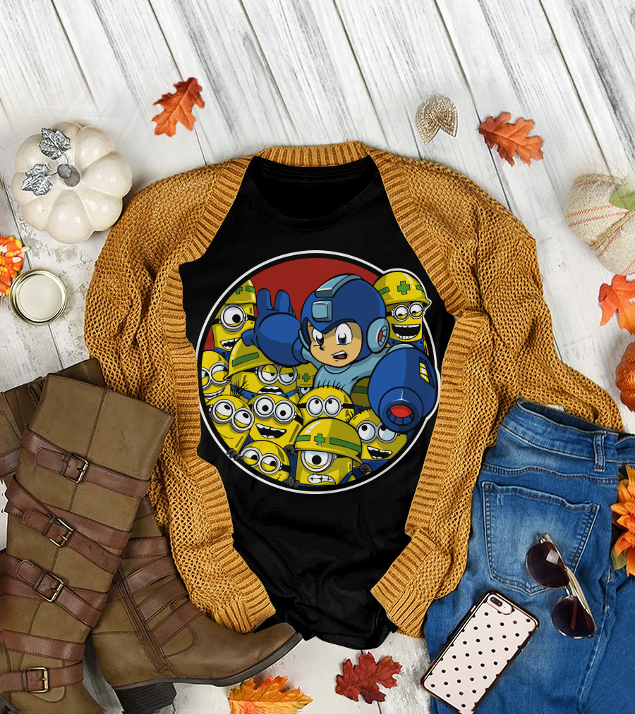 Mega Man Minions Crossover T-Shirt