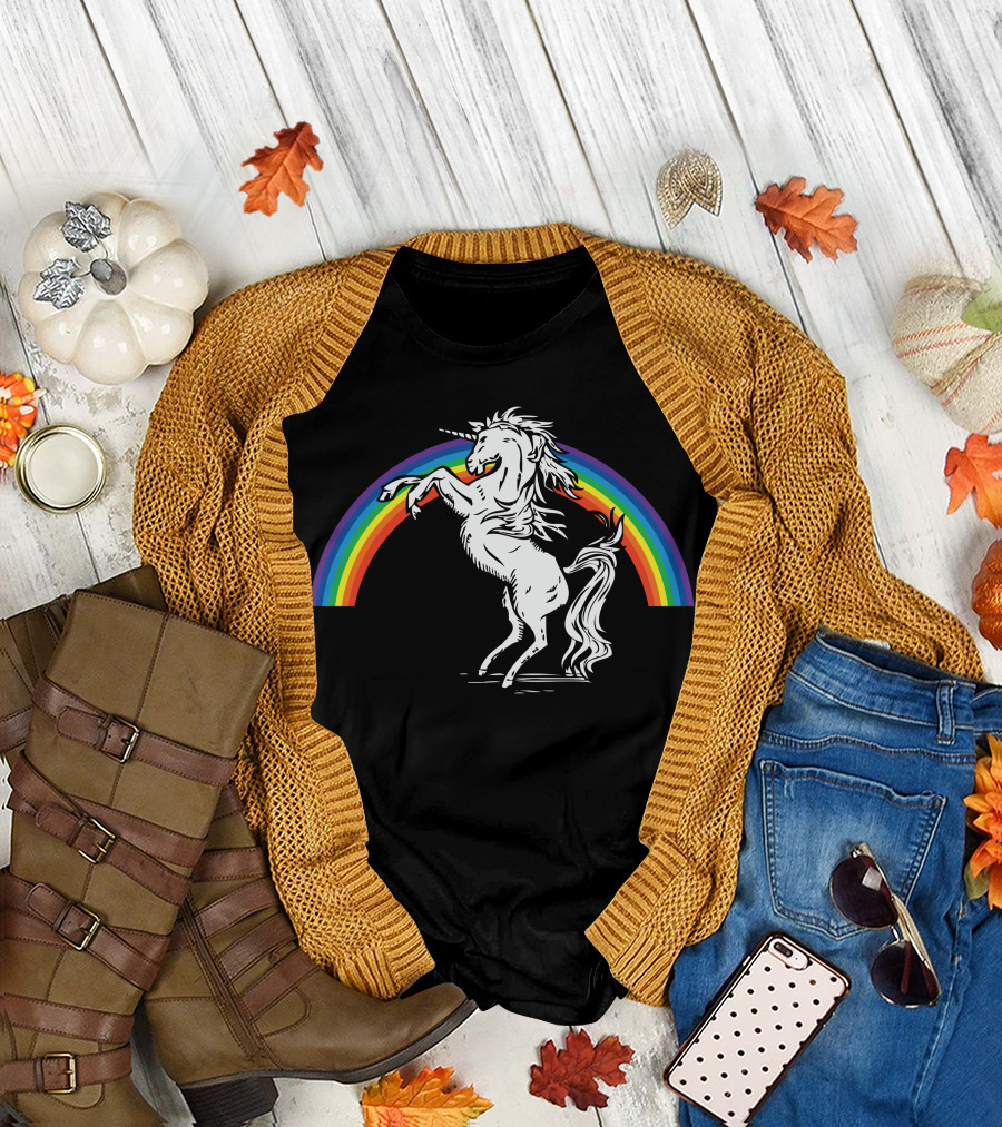X23 Laura Kinney Unicorn Rainbow T-Shirt