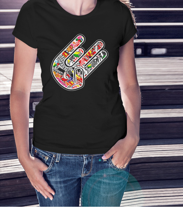 Adesivo Hand Shocker Usdm Jdm Sticker Bomb Decal T-Shirt