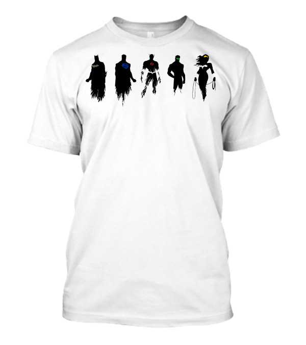 Justice League Vector Batman Superman Flash Green Lantern Wonder Woman T-Shirt