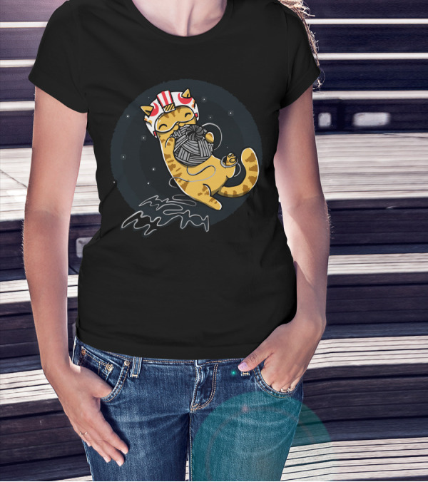 Rebel Cattack Space Helmet Yarn Chase T-Shirt
