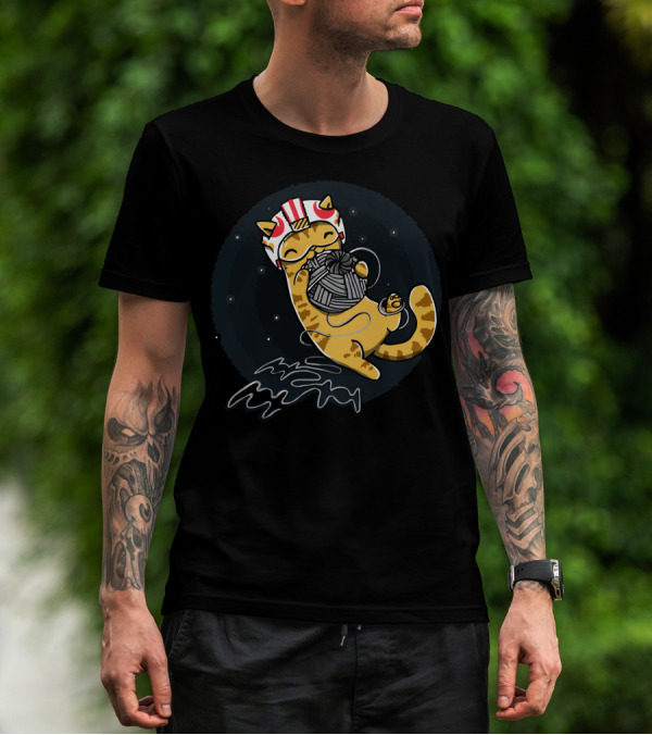 Rebel Cattack Space Helmet Yarn Chase T-Shirt