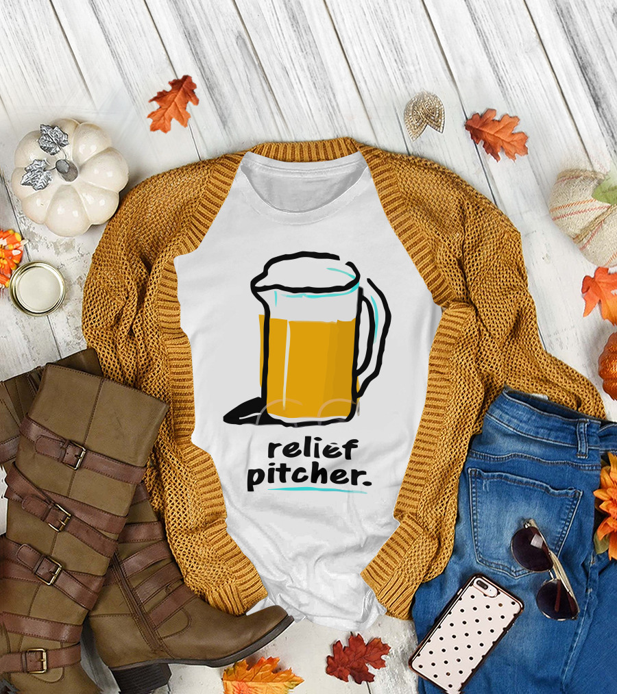 relief pitcher beer mug T-Shirt