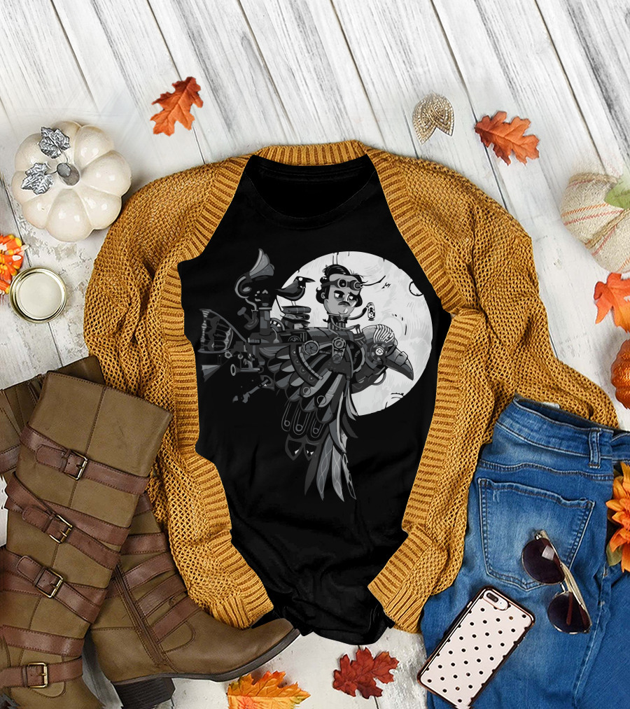 Ride The Raven Steampunk Fantasy Adventure T-Shirt