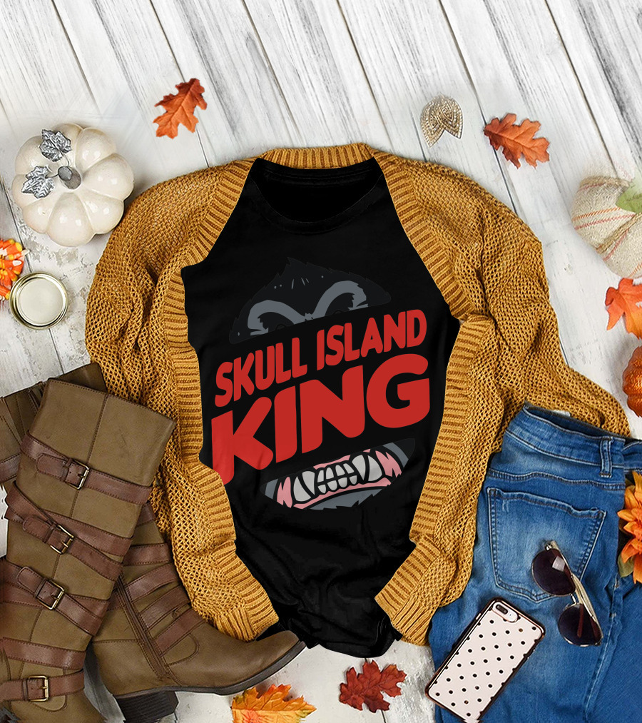 Skull Island King Gorilla Face T-Shirt