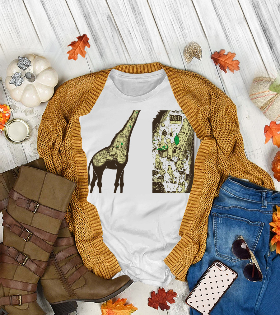 What Makes It Go Safety First Giraffe Machinery Inside T-Shirt