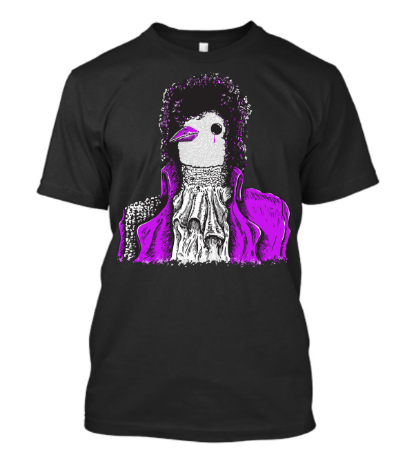 When Doves Cry Prince Inspired Dove Portrait Purple Jacket Iconic T-Shirt