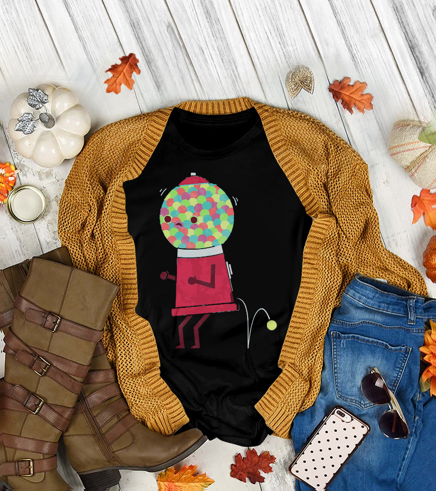Gumball Machine Personified Urgency T-Shirt