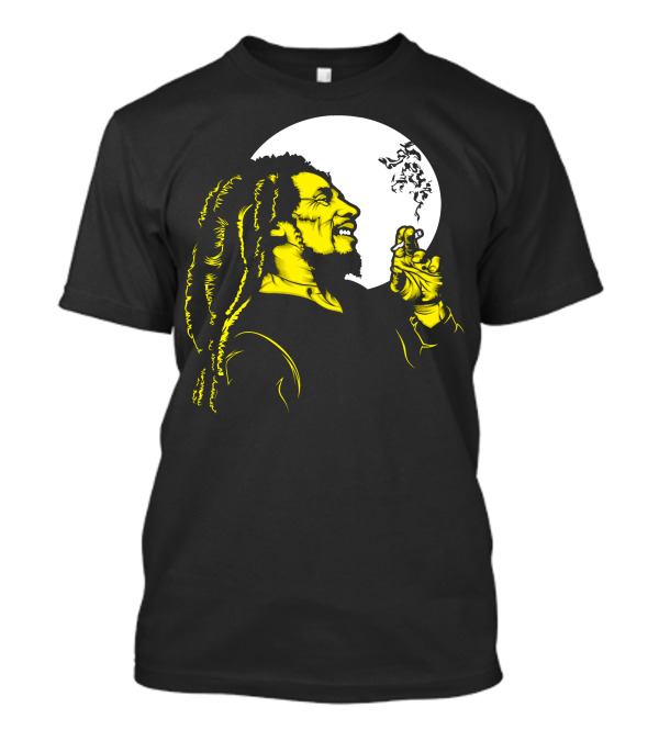 Bob Marley Wonderful Moonlit Smoke Yellow T-Shirt