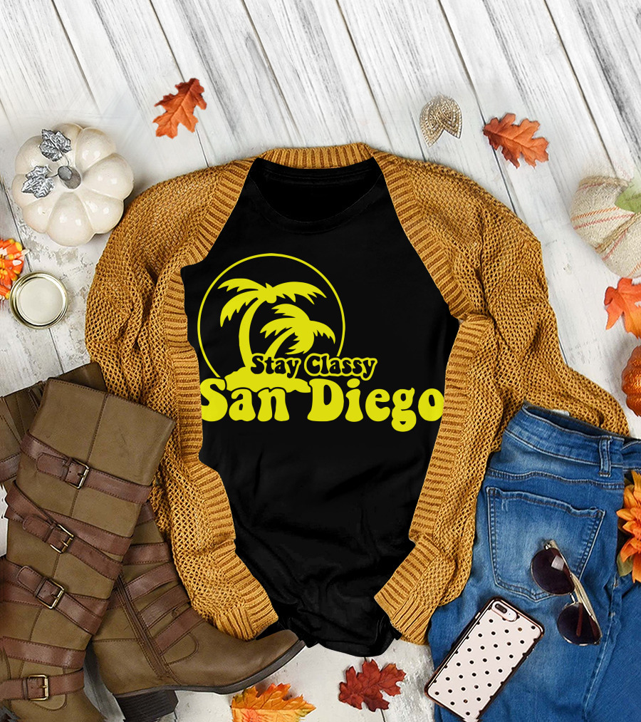 Stay Classy San Diego Palm Tree T-Shirt