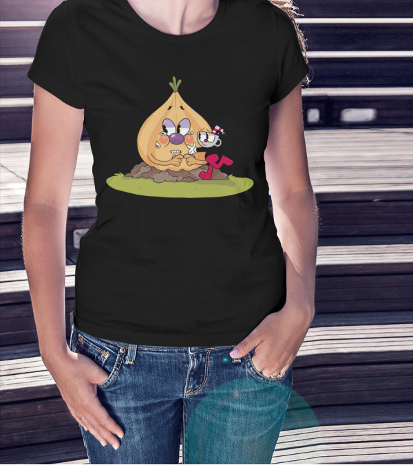 Cuphead Bros Teary Onion Give Me Hug T-Shirt