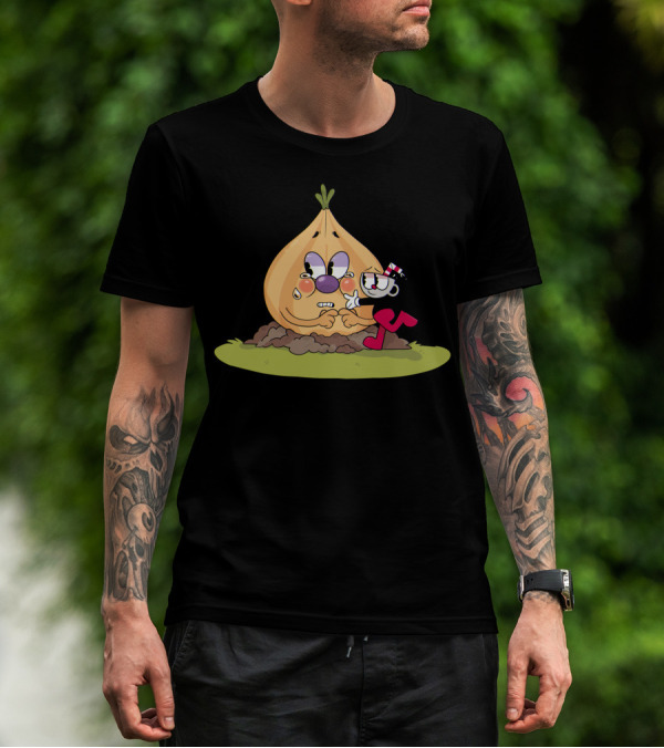Cuphead Bros Teary Onion Give Me Hug T-Shirt