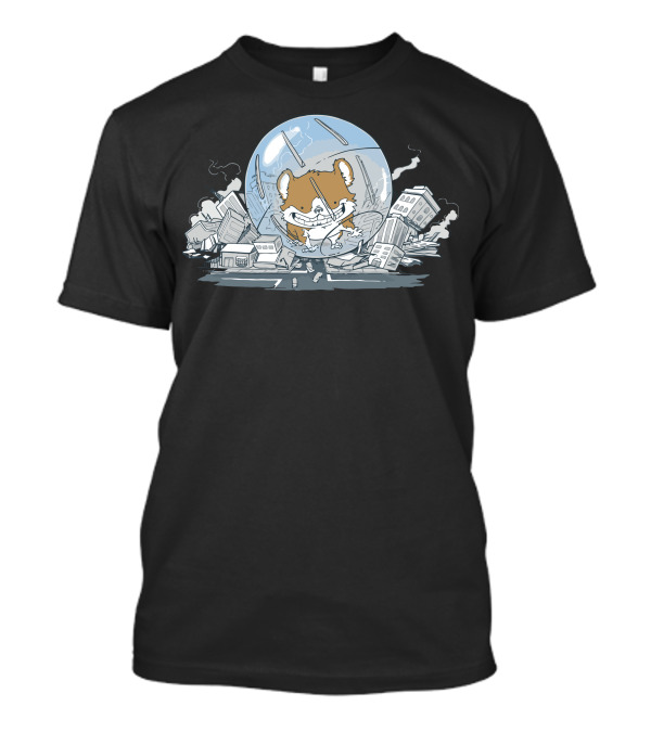 Hamster Of Dooom City Destruction In Bubble Ball T-Shirt